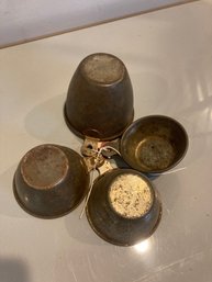 Vintage Metal Stacking Measuring Cups