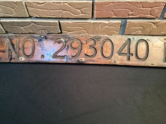 Vintage Carved Wooden Sign 37 Inches Long