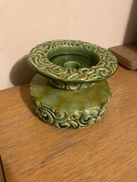 Haeger Mid Century Green Candle Holder