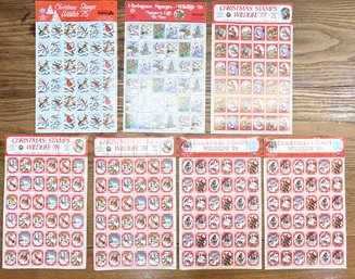 MINT 1975-1979 Christmas Wildlife Stamp Sheets