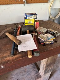 Hammer, Pry Bar And Assorted Nails (lot 1)