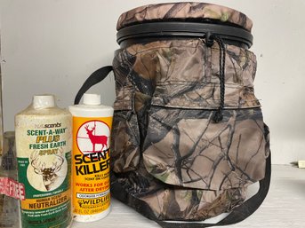 Big Game 5-Gallon Swivel Seat With Hunting Camo Bucket Tool Organizer And More!