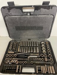 Large Craftsman Socket Wrench Set With Storage Box