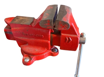 Vintage Craftsman Red Swivel Bench Vise