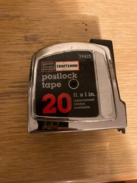 Sears Craftsman Posilock 20 Foot Tape Meausure
