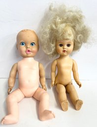 2 Vintage Plastic Dolls
