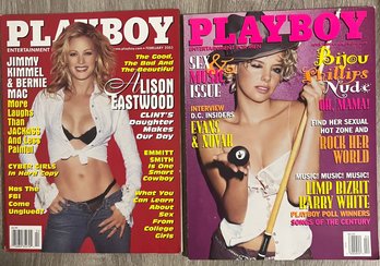 Two Issues Of Vintage 2003 Playboy Magazines