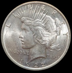 1922 Peace Silver Dollar Choice Uncirculated