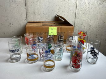 BOX LOT, Cartoon & Sports Tumblers, NFL, Basketball, Wendy, Smurfs, And MORE!