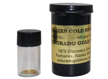 Alaskan Gold Nuggets Panned From The Rich Pay Dirt Of The El Dorado Gold Mine