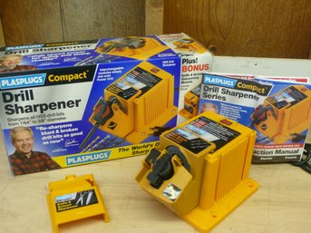 Vintage Plasplugs Compact Drill Sharpener Plus System (Model DSH402US) Includes Original Box And Manual