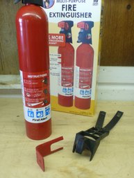 First Alert Multipurpose Fire Extinguisher With Mounting Hardware & Original Box