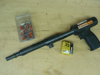 Ramset RS22 .22 Caliber Single-Shot, Trigger-Operated Powder-Actuated Nail Gun & .22 Caliber Single-Shot Loads