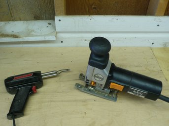 Vintage Weller Dual-Heat Soldering Gun & An AEG FSPE 60 Barrel-Grip Jigsaw