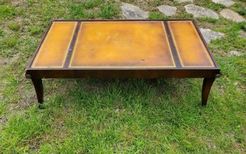 Antique Stickley Furniture Grand Rapids Coffee / Cocktail Table Leather Tooled Top