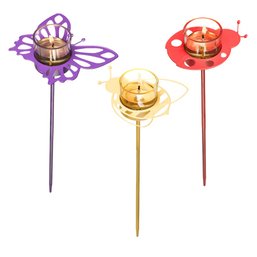 Party Lite Garden Incense/ Candle Set With 3 Packs Of Incense