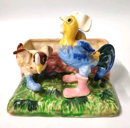 Kitschy Chicken Planter Farm House Decor