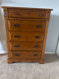 Beautiful Wood 5 Draw Dresser