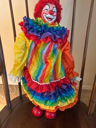 1988 RUFFLES THE CLOWN DOLL 18.5' Musical