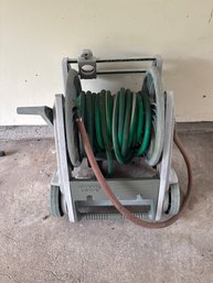 Genuine Garant Ames Reel Easy Water Hose Cart Reel Plastic Crank Handle Shaft   With Hose