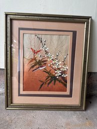 Bird On Blossoms,' Signed By The Artist P. Chan.