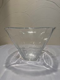 SIMON PEARCE ART GLASS BOWL SIGNED 12.5  DIAMETER