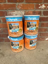 Lot Of 4 Olympic Non Slip Deck And Patio Coating Desert Sun