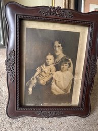 Old Pic In Frame Signed Unknown