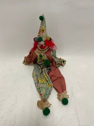 26 Vintage Cloth Clown Doll/rag Doll