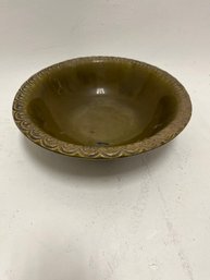 McCoy Vintage Pottery USA 7516 Green Basin Bowl For Thanksgiving Turkey Pitcher