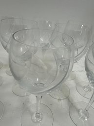 Lot Of 11 Crystal Wine Glasses