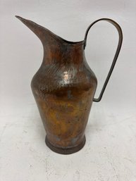 14  Inch Solid Brass Water Pitcher