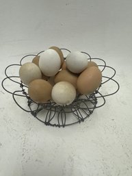 14 Eggs In Metal Holder