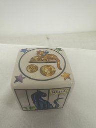 Villeroy & Boch Le Cirque Ceramic Bank Cube Lion Tiger By Jean A. Mercier No Key