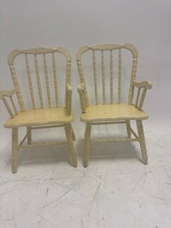 Pair Of Painted Childs Chair