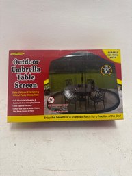 Garden Creation Outdoor Umbreella Tqble Screen In Box
