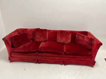 Vintage Red Couch