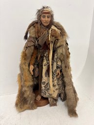 27 Inch This Is A Handmade Native American Doll, Likely A Navajo Doll