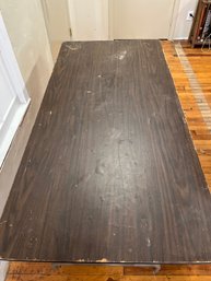 5ft Brown Woden Folding Table