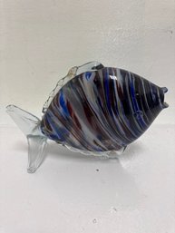 Murano Glass Fish Sculpture