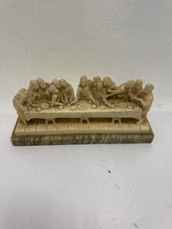 The Last Supper . Sculpture On Marble Base