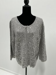 Chicos 2 Piece Dressy Blouse And Jacket Set