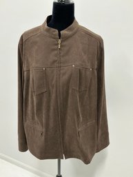 JM Collection Womens Brown Jacket