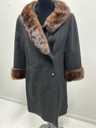 Womens Heavy Winter Coat With Mink? Collar