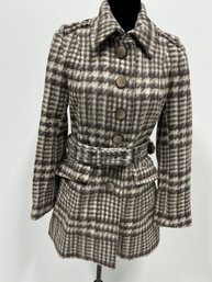 Womens Laundry Wool Coat With Belt