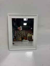 White Framed Mirror