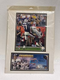 Piece Of Memorabilia Commemorating The New York Giants' Victory Over The Undefeated New England Patriots In Su
