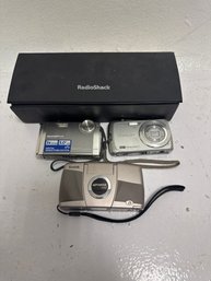 Lot Of Three Vintage Cameras In Box