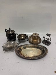Lot Of 7 Silver Plated Items