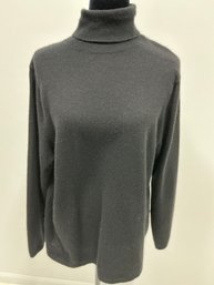 Sutton Studio Cashmere Black Turtle Neck Sweater